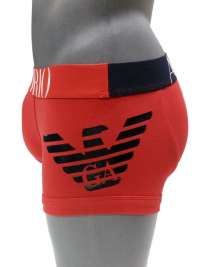 Boxer Emporio Armani Algodón Big Eagle en rojo