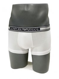 Boxer Emporio Armani en algodón en blanco