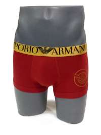 Boxer Emporio Armani Algodón en Rojo Rubí 