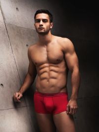 Boxer Emporio Armani Microfibra en Rojo