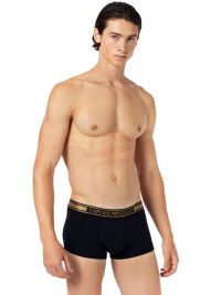 Boxer Emporio Armani en algodón en negro y dorado