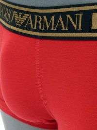 Boxer Emporio Armani en algodón en rojo y dorado