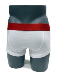 Boxer Emporio Armani en algodón en blanco y rojo