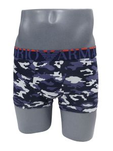 Boxer Emporio Armani de Algodón mod. Camuflaje en azul