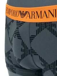 Boxer Emporio Armani en algodón con cinturilla naranja