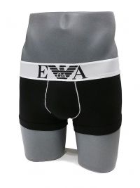 Boxer Emporio Armani en algodón en negro y blanco