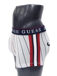 Boxer GUESS en blanco con logo y rayas