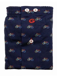 Boxer Giulio de Tela azul marino mod. Bici