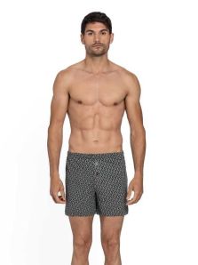 Boxer Guasch en punto de algodón estampado de rombos