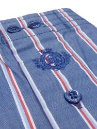 Boxer Guasch de tela a rayas tricolor