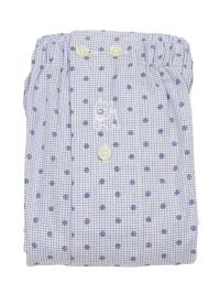 Boxer Kiff-kiff de tela para hombre con cuadritos y topitos en azul marino