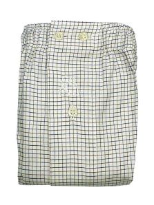 Boxer Kiff kiff de tela en blanco mate con cuadritos