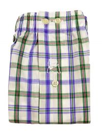 Boxer Kiff-kiff de tela para hombre a cuadros tricolor