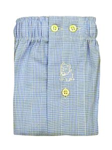 Boxer Kiff kiff de tela azul claro a cuadros clásicos