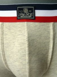 Boxer Polo Ralph Lauren gris jaspeado en algodón
