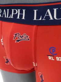 Boxer Polo Ralph Lauren estampado de logos en rojo