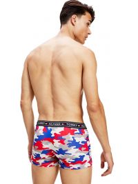 Boxer Tommy Hilfiger algodón estampado camuflaje rojo