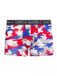 Boxer Tommy Hilfiger algodón estampado camuflaje rojo