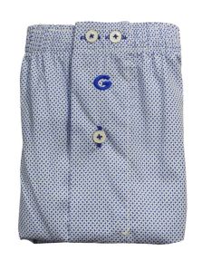 Boxer Giulio de Tela azul y blanco mod. Barker