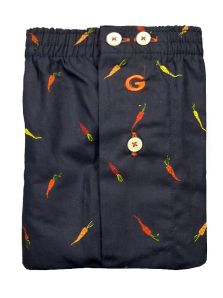 Boxer Giulio de Tela mod. Carrot estampado con zanahorias