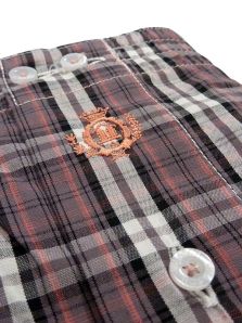 Boxer de tela Guasch con cuadros burdeos y marrón. ¡Descubre el mejor precio!