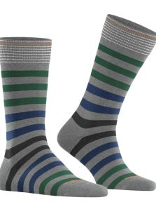 Burlington calcetines a rayas anchas en gris para primavera y verano