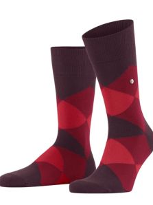 Calcetines Burlington Clyde en algodón en burdeos