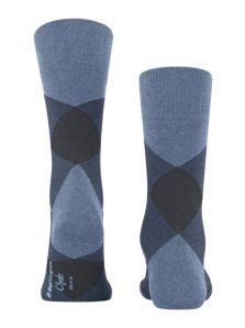 Completa tu atuendo casual con los vibrantes calcetines Burlington azul jeans, ideales para jóvenes.