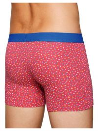 Pack Ysabel Mora Underwear Boxer Rojo Coral y Azul con donuts