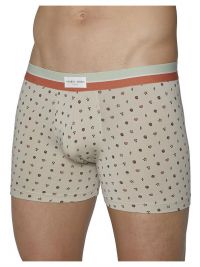 Pack Ysabel Mora Underwear Boxer Naranja y Beige con prints