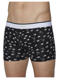 Pack Ysabel Mora Underwear Boxer Naranja y Negro con prints