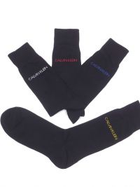 4 Pack Calcetines Calvin Klein en negro