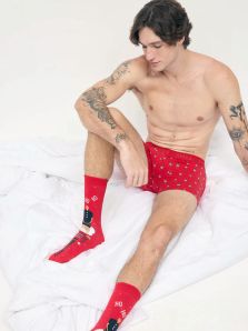 Pack Ysabel Mora hombre de boxer y calcetines de Navidad