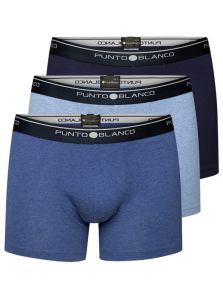 Pack Punto Blanco con 3 Boxers Basix BLUE