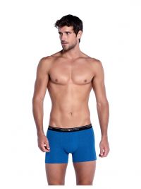 Pack Punto Blanco Boxer Basix Azules