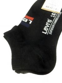 2 Pack de Calcetines Levi´s Tobillero Bajo Gris y Negro