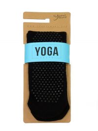 Calcetín Ysabel Mora antideslizante Yoga en negro