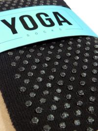 Calcetín Ysabel Mora antideslizante Yoga en negro