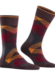 Burlington calcetines a rombos de color en lana