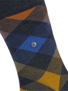 Calcetín Burlington Newcastle Melange azul cobalto, un toque de carácter y calidez para hombre.