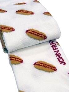 Calcetines con hot dogs o salchichas de John Frank