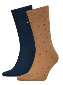 Pack Calcetines Tommy con topitos en beige