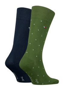 Pack Calcetines Tommy con topitos en verde