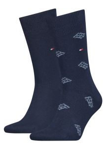 Pack Calcetines Tommy con monogramas en marino