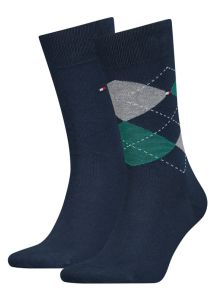 Pack Calcetines Tommy con rombos en azul, verde y gris