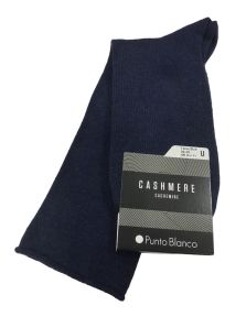 Calcetines Punto Blanco de cashmere/lana - lisos - puño roulé