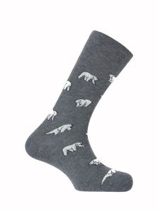 Calcetines para hombre con personalidad de Punto Blanco con osos