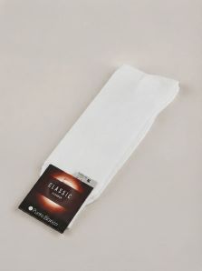 Calcetín Punto Blanco de algodón mercerizado en blanco