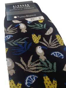 Calcetines Punto Blanco de algodon para hombre