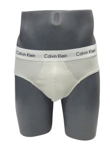 Slip blanco de Calvin Klein basico en algodon elastizado